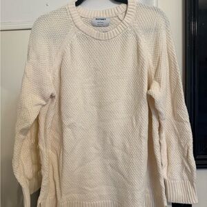 Old Navy Women's Textured Knit Sweater - Cream